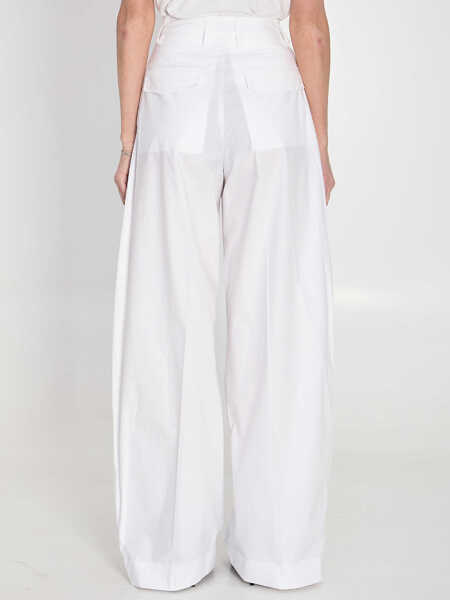 Pantaloni casual The Latest Billie Pants WHITE Femei (BM 19737635) 4