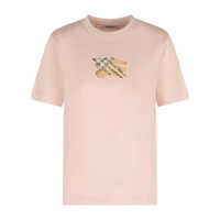 Tricouri Check Cotton T-Shirt Femei