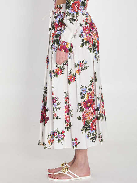 Fuste Dolce & Gabbana Long Poplin Skirt WHITE Femei (BM 19737650) 3