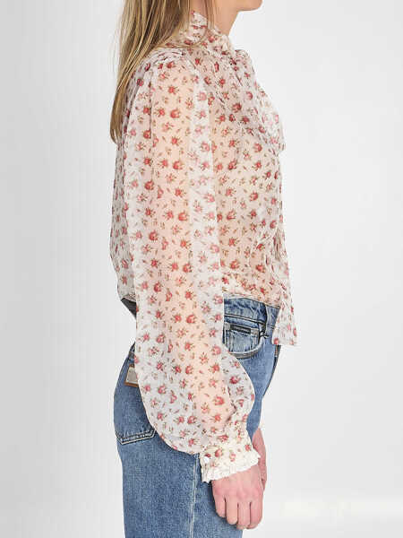 Camasi Dolce & Gabbana Chiffon Top WHITE Femei (BM 19737656) 3