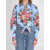 Dolce & Gabbana Floral Bouquet-Print Cotton Shirt LIGHT BLUE