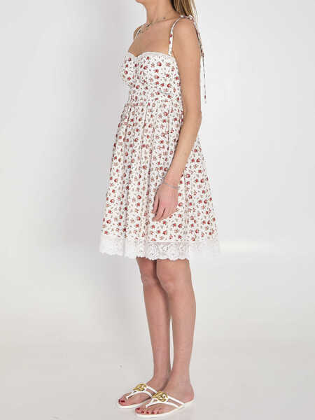 Rochii elegante Dolce & Gabbana Short Poplin Dress WHITE Femei (BM 19737662) 2