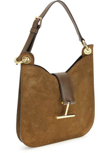 Genti de umar Tom Ford Tara leather Shoulder Bag WHISKY Femei (BM 19737683) 2