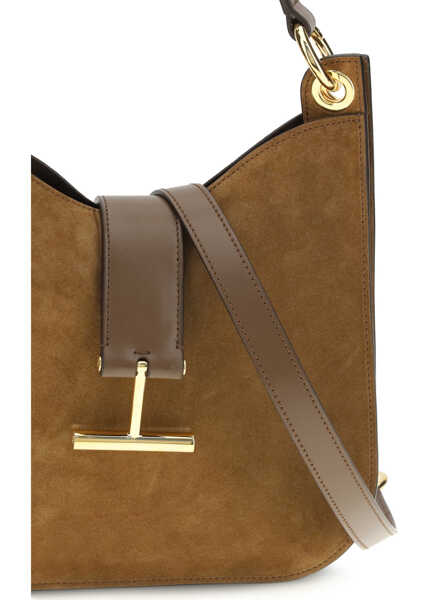 Genti de umar Tom Ford Tara leather Shoulder Bag WHISKY Femei (BM 19737683) 4