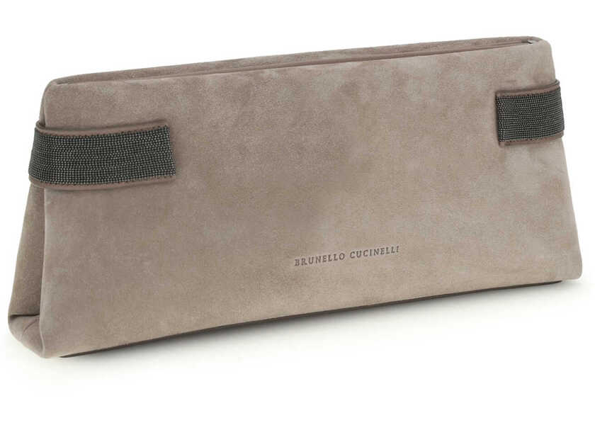 Genti de mana Brunello Cucinelli Pouch Essence with Precious Bands SHORE Femei (BM 19737686) 2