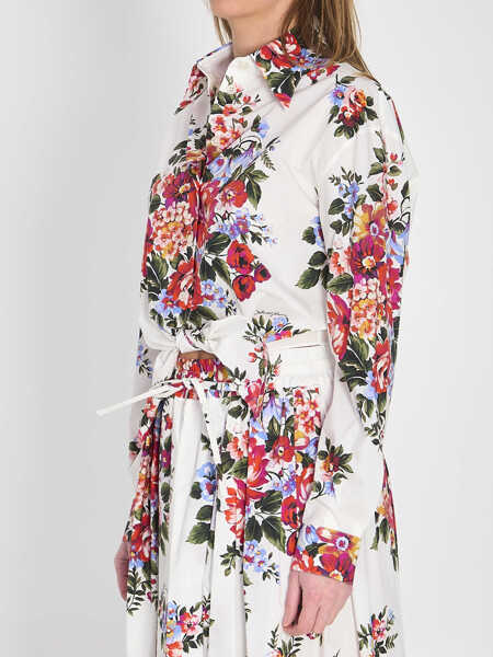 Camasi Dolce & Gabbana Bunch Of Flowers Print Shirt WHITE Femei (BM 19737695) 2
