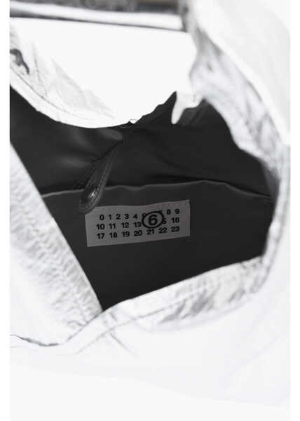 Genti de mana Maison Margiela Mm6 Metallic Fabric Handbag Silver Femei (BM 19737701) 4