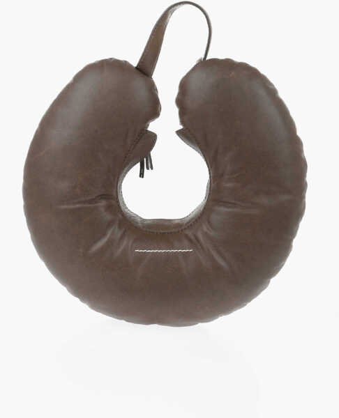 Genti de mana Maison Margiela Mm6 Pillow-Shaped Leather Handbag Brown Femei (BM 19737728) 2