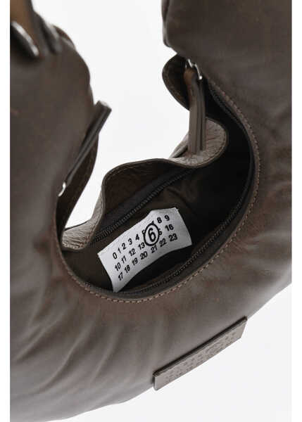 Genti de mana Maison Margiela Mm6 Pillow-Shaped Leather Handbag Brown Femei (BM 19737728) 4