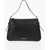 Gucci Leather Shoulder Bag With Gold-Effect Logo Black