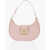 C&eacute;line Leather Hobo Bag With Monogram Pink