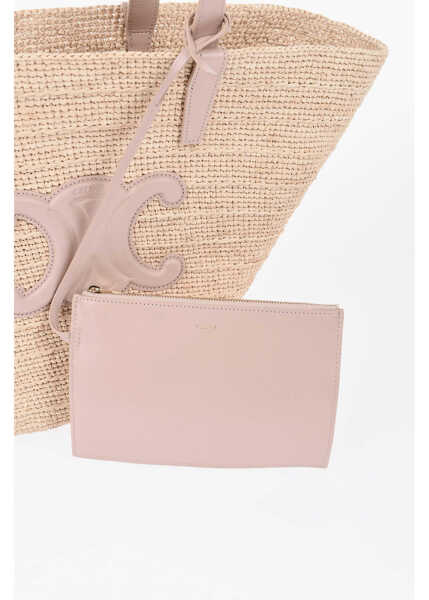 Genti de mana Cline Raffia Tote Bag Supple With Leather Trims Beige Femei (BM 19737770) 4