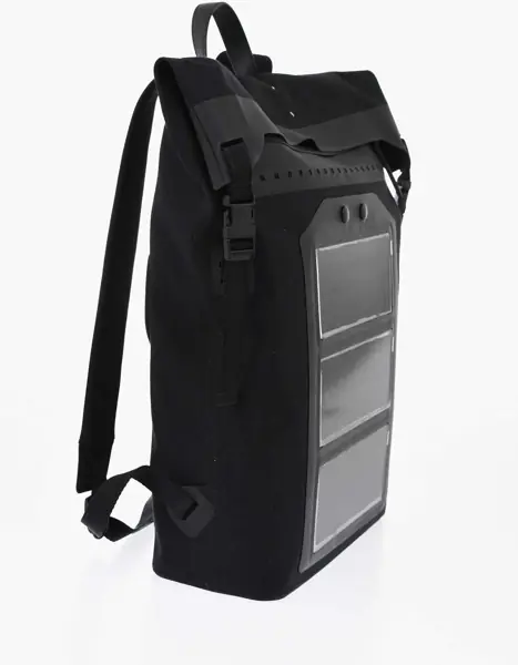 Rucsacuri Maison Margiela Mm11 Mackintosh Fabric Backpack In Solid Color Equipped With Black Femei (BM 19737773) 2