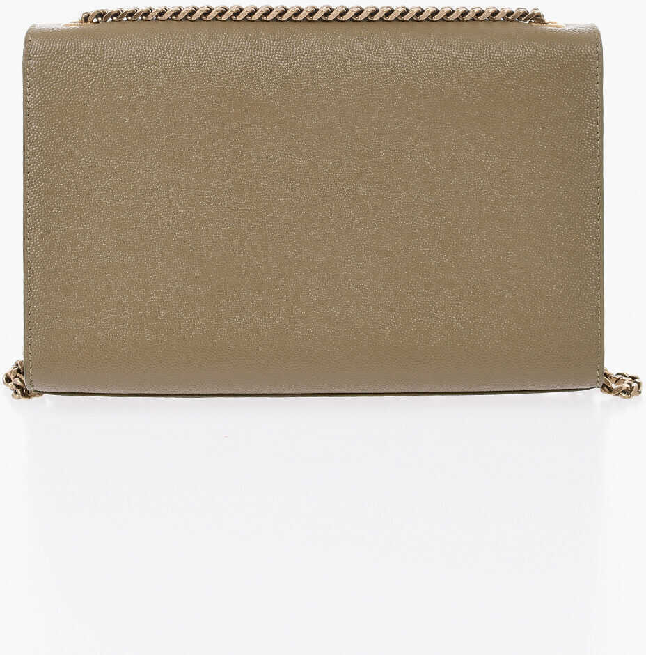 Genti de umar Saint Laurent Leather Shoulder Bag With Gold-Effect Chain Green Femei (BM 19737785) 3