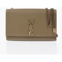 Genti de umar Leather Shoulder Bag With Gold-Effect Chain Femei