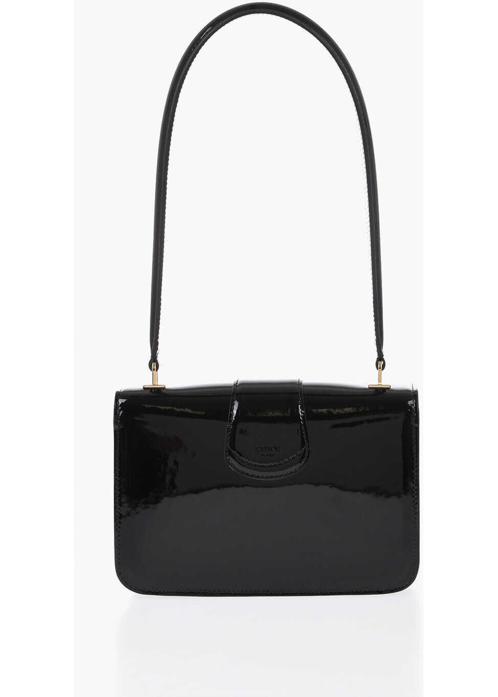 Genti de umar Cline Shiny Leather Shoulder Bag Josephine With Gold-Effect Logo Black Femei (BM 19737788) 2