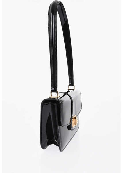 Genti de umar Cline Shiny Leather Shoulder Bag Josephine With Gold-Effect Logo Black Femei (BM 19737788) 3