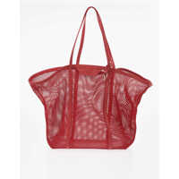 Genti de mana Maxi Openwork Tote Via Del Mare With Suede Trims Femei
