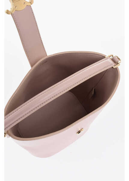 Genti de umar Cline Leather Bucket Bag With Monogram Pink Femei (BM 19737797) 4