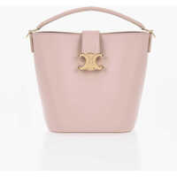 Genti de umar Leather Bucket Bag With Monogram Femei