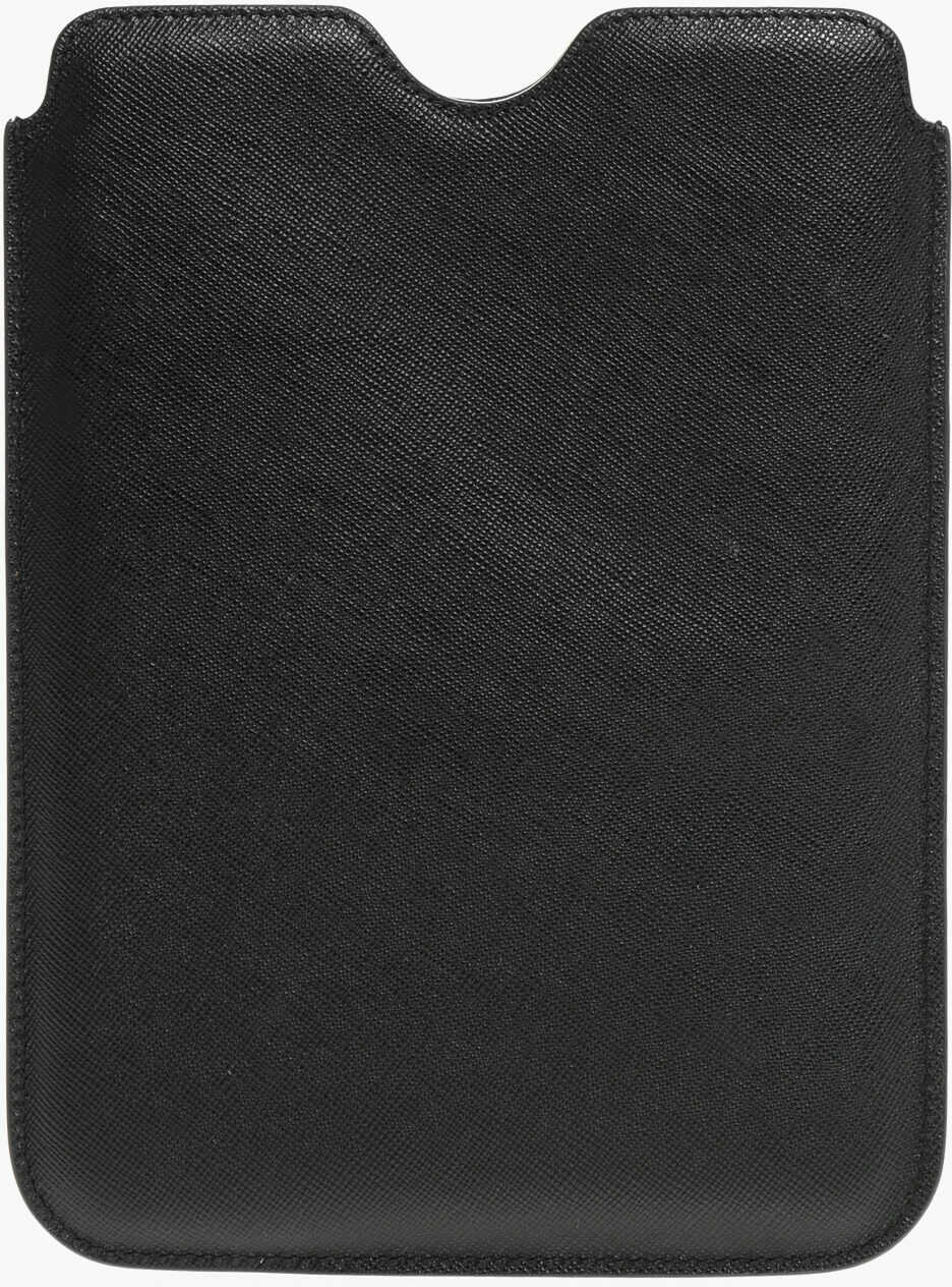 Portofele Prada Saffiano Leather Mini I-Pad Holder Black Femei (BM 19737809) 2