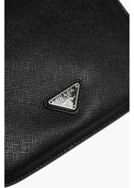 Portofele Prada Saffiano Leather Mini I-Pad Holder Black Femei (BM 19737809) 3