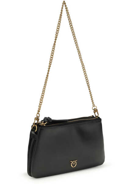 Genti de umar Pinko DOUBLE MINI NERO-ANTIQUE GOLD Femei (BM 19737899) 2