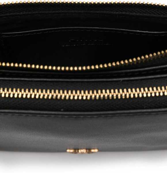 Genti de umar Pinko Mini Double Bag NERO-ANTIQUE GOLD Femei (BM 19737899) 5