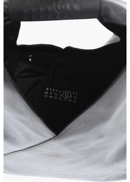 Genti de mana Maison Margiela Mm6 Vegan Leather Handbag In Solid Color Black Femei (BM 19737920) 4