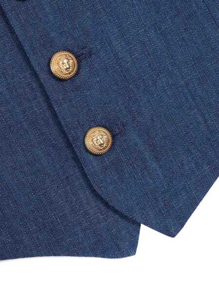 Veste sport Balmain WAISTCOAT Blue Baieti (BM 19738797) 3