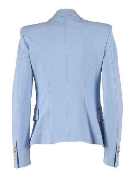Paltoane Balmain KNIT JACKET Light Blue Fete (BM 19738839) 2