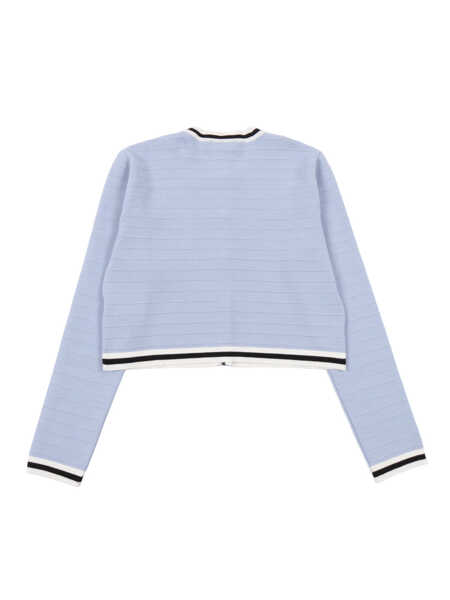 Cardigane Balmain KNIT CARDIGAN Light Blue Fete (BM 19738842) 2