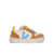VEJA SMALL V-10 LEATHER CASHEW_AQUA_UMBER SNEAKERS Yellow