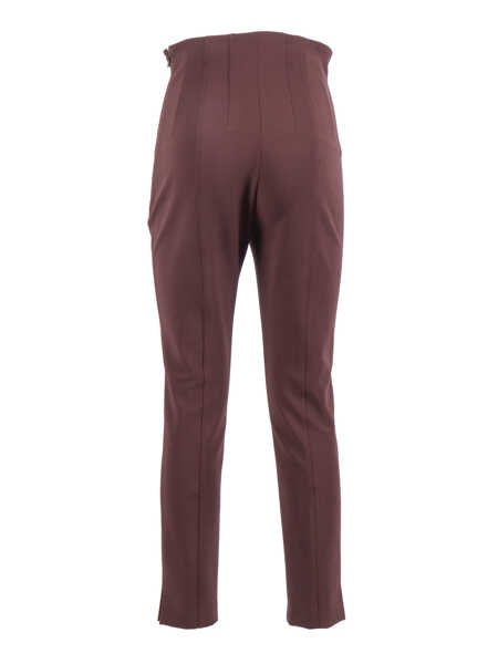 Pantaloni Elisabetta Franchi TROUSERS Brown Femei (BM 19738998) 2