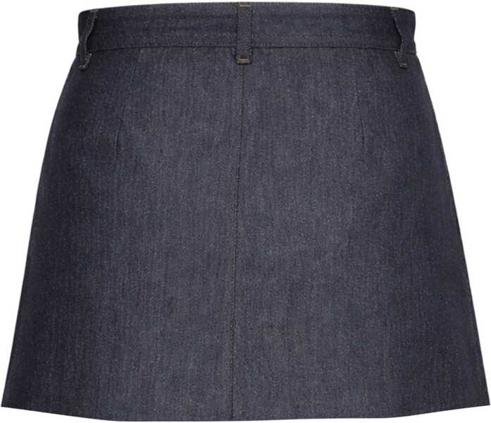Fuste casual A.P.C. Mini Pleated Skirt BLUE Femei (BM 19739129) 2