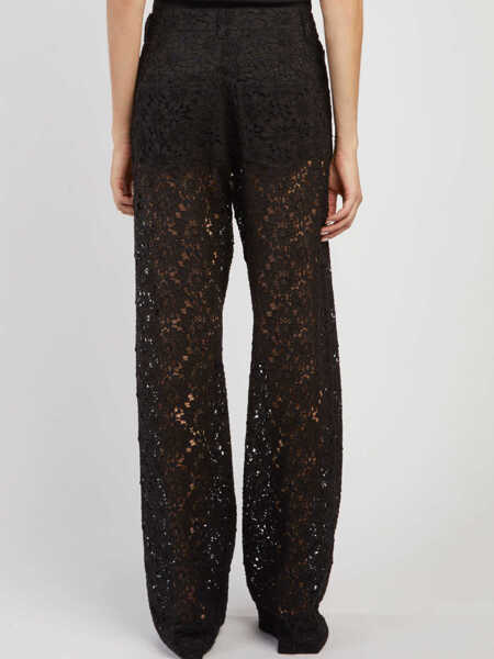 Pantaloni casual FEDERICA TOSI Lace Pants BLACK Femei (BM 19739168) 2