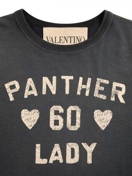 Tricouri Valentino Garavani Panther Lady T-Shirt BLACK Femei (BM 19739222) 2