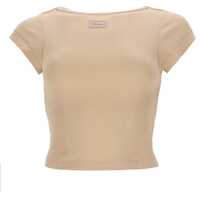 Tricouri Top With Logo Patch Femei
