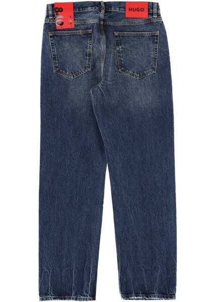 Blugi drepti Hugo Boss Cotton Denim Jeans BLUE Barbati (BM 19739477) 2