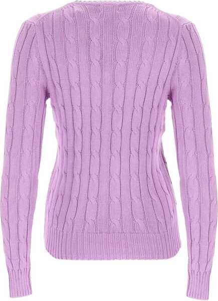 Pulovere casual Ralph Lauren Cable Knit With Logo PURPLE Femei (BM 19739480) 2