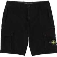 Pantaloni scurti Cargo Shorts With Logo Patch Barbati