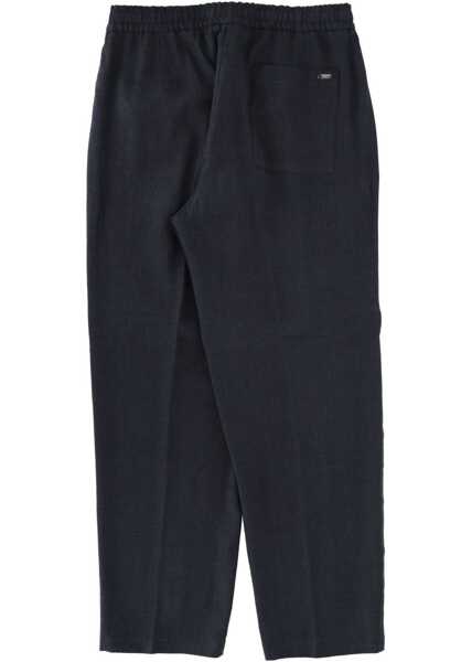 Pantaloni casual Herno Linen Pants BLUE Barbati (BM 19739534) 2