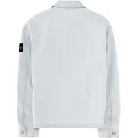 Geci Stone Island pentru Barbati - Jachete Stone Island Denim Jacket With Logo Patch BLUE Barbati (BM 19739570) - B-mall.ro