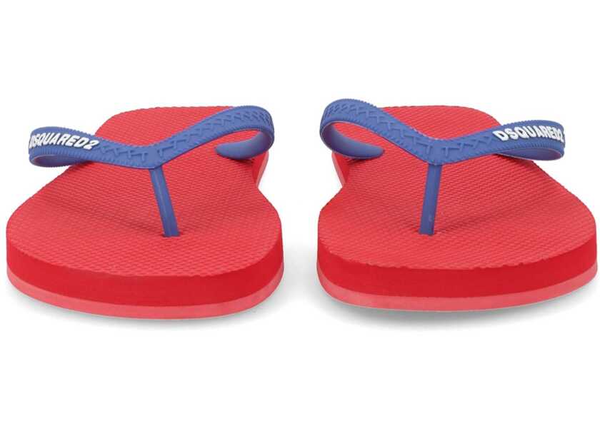 Espadrile DSQUARED2 Slippers With Logo RED Barbati (BM 19739588) 3