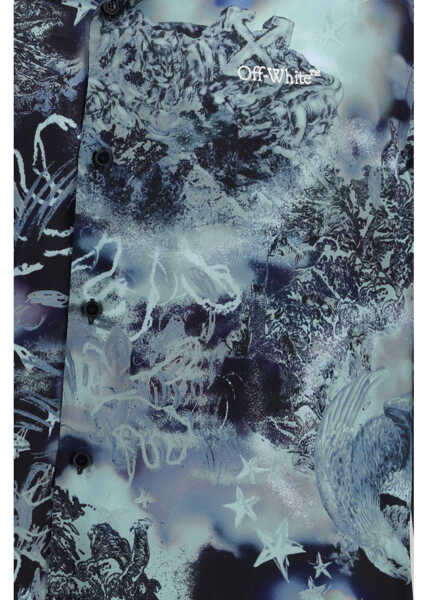 Camasi casual Off-White Bowling Land&Sky Shirt MULTICOLOR BLUE Barbati (BM 19739615) 3