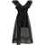 Ganni Long organza Dress BLACK