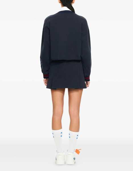 Pulovere casual Off-White Royal Patch Cropped Sweatshirt NIGHT SKY-HAUTE RED Femei (BM 19739633) 3