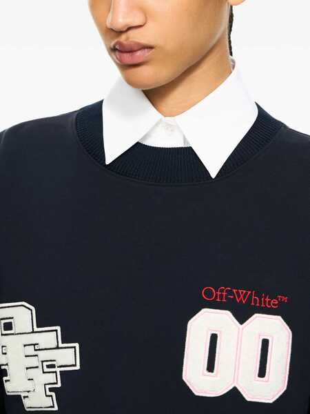 Pulovere casual Off-White Royal Patch Cropped Sweatshirt NIGHT SKY-HAUTE RED Femei (BM 19739633) 4