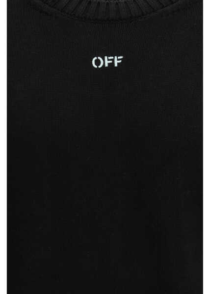 Pulovere Off-White Diagonal Arrow Fuzzy Sweater BLACK Barbati (BM 19739636) 3