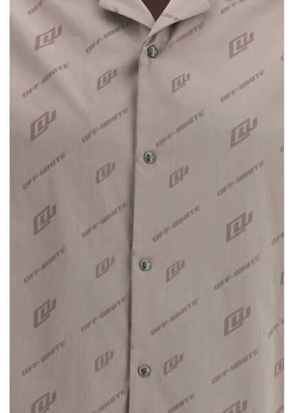 Camasi casual Off-White Printed Bowling Shirt STONE Barbati (BM 19739642) 3